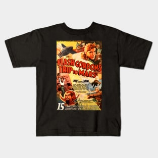 Classic Flash Gordon Serial - Trip to Mars Kids T-Shirt